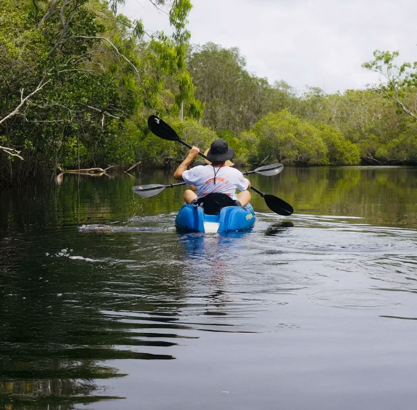 Understanding the Noosa Everglade System on kayak with By Earth and Ocean
