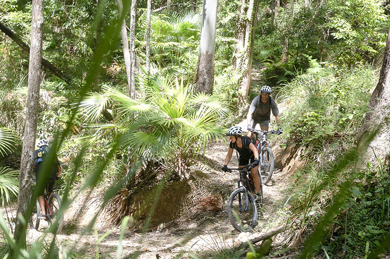 Noosa Gravel Bike trails with By Earth and Ocean tour group